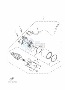 YZF320-A YZF-R3 (B7PF) drawing STARTING MOTOR