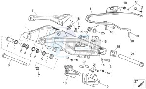 SXV 450-550 2009-2011 drawing Swing arm