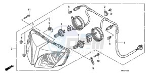 CBF10009 Ireland - (EK) drawing HEADLIGHT