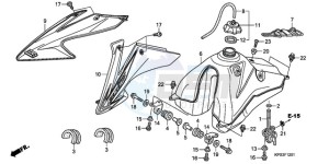 CRF230F9 Europe Direct - (ED / CMF) drawing FUEL TANK (CRF230F8/9)