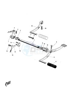 C2 SS TR [ROADRUNNER] (SS-TR) 125 [ROADRUNNER] drawing GEAR CHANGE MECHANISM