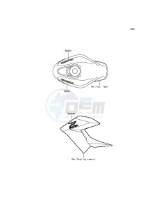 Z250SL BR250EFF XX (EU ME A(FRICA) drawing Decals(Green)