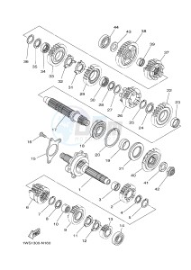 MT07A MT-07 ABS 700 (1XBH 1XBJ) drawing TRANSMISSION