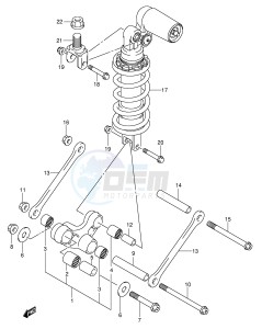 GSX-R600 (E2) drawing REAR CUSHION LEVER