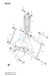 GSF-1250S ABS BANDIT EU drawing REAR CUSHION LEVER