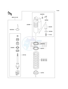 KX 85 A [KX85 MONSTER ENERGY] (A6F - A9FA) A9FA drawing SHOCK ABSORBER-- S- -