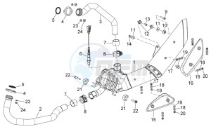 NA 850 Mana GT (AU, CN, EU, GB, IN, JP, K, USA) drawing Exhaust unit