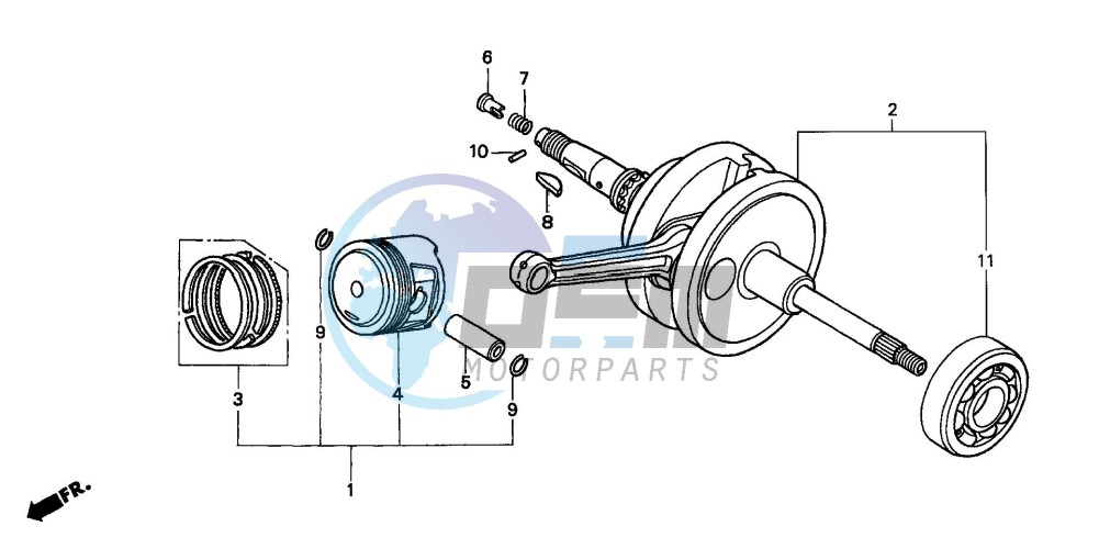 CRANKSHAFT/PISTON (NSS2501/NSS250A)