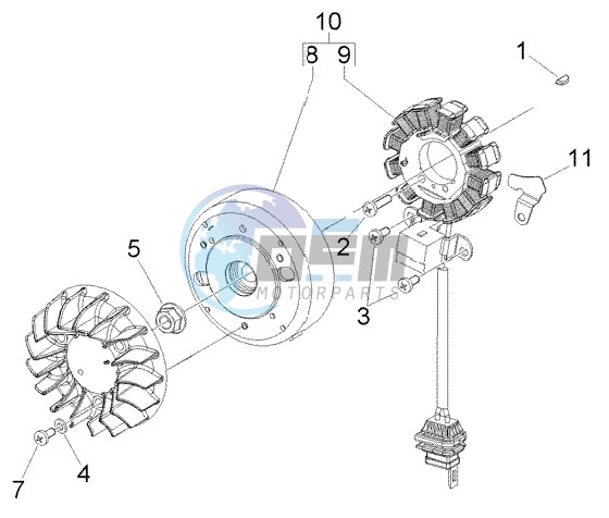 Flywheel magneto