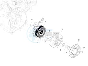 MEDLEY 150 4T IE ABS E4-2016-2018 (EMEA) drawing Flywheel magneto