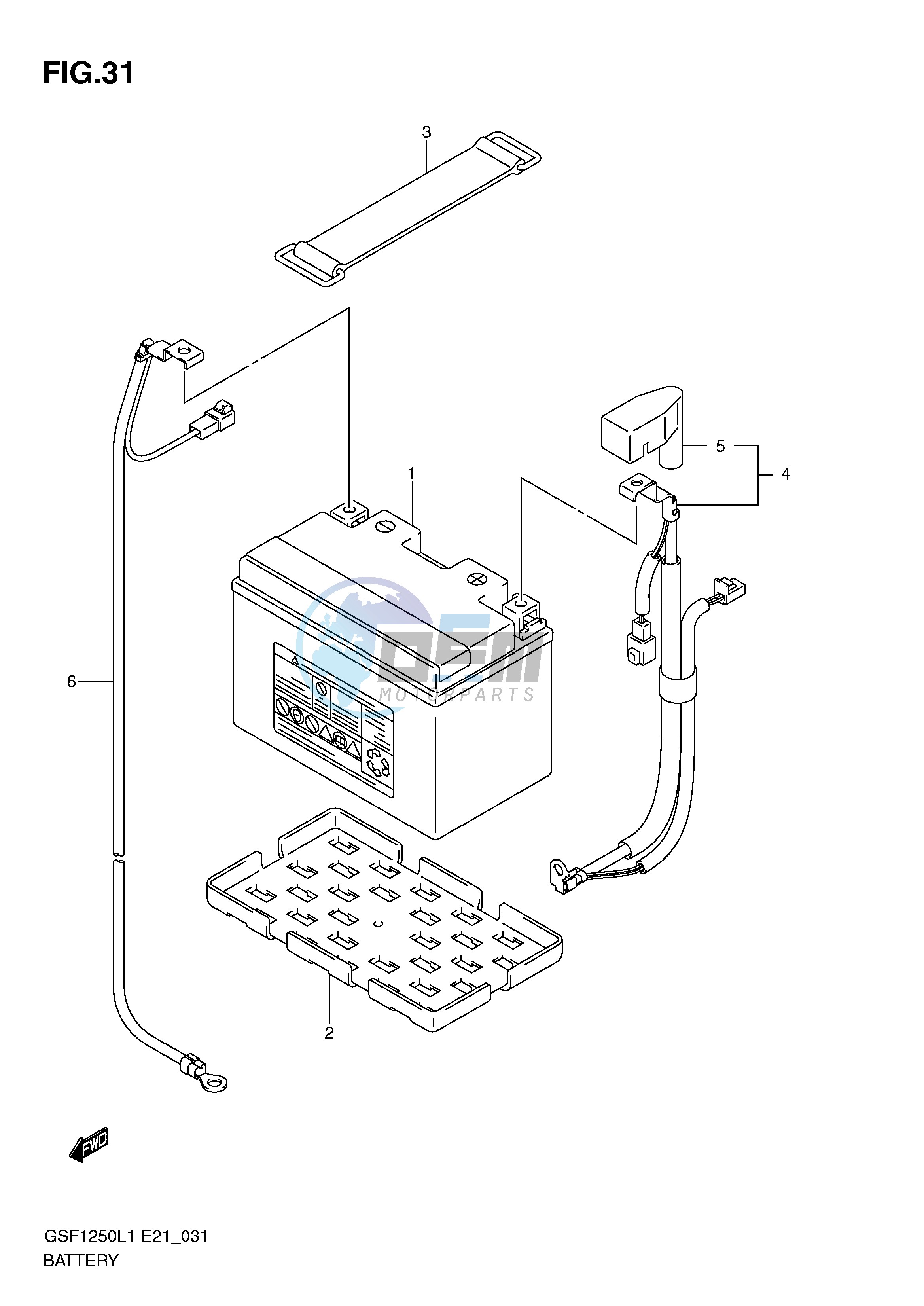 BATTERY (GSF1250AL1 E21)