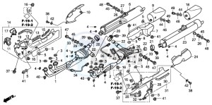 GL1800A drawing EXHAUST MUFFLER (6-E,EK,F ,U,2ED)(7/8-EXCEPT BR)