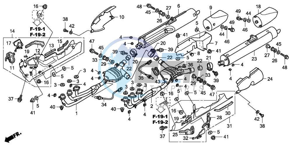 EXHAUST MUFFLER (6-E,EK,F ,U,2ED)(7/8-EXCEPT BR)