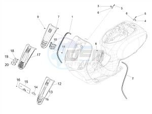 LX 125 4T 3V IGET NOABS E3-E4 (APAC) drawing Front shield