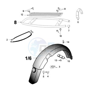 VOGUE LEA BE drawing REAR MUDGUARD