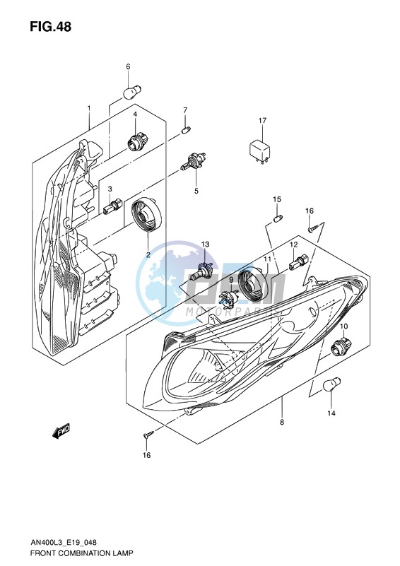 FRONT COMBINATION LAMP