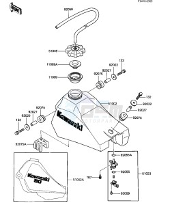 KX 80 G [KX80] (G1-G2) [KX80] drawing FUEL TANK