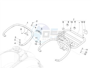 GTS 300 SUPER 4T 4V IE ABS E4 (EMEA) drawing Rear luggage rack