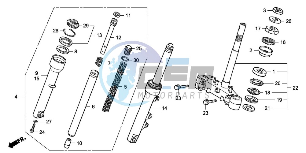 STEERING STEM/FRONT FORK