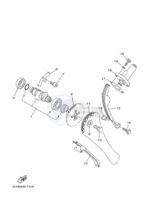 TT-R125 TT-R125LW (2CP6) drawing CAMSHAFT & CHAIN