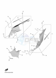 YZF1000D YZF-R1M (B4SJ) drawing SIDE COVER