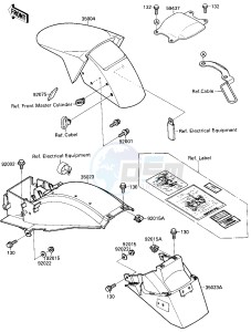 ZX 750 F [NINJA 750R] (F4) [NINJA 750R] drawing FENDERS