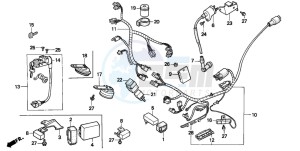 PK50SM drawing WIRE HARNESS/ IGNITION COIL