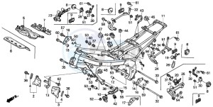 CBR600F2 drawing FRAME BODY