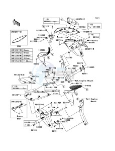 Z1000_ABS ZR1000EBF FR XX (EU ME A(FRICA) drawing Cowling(Center)