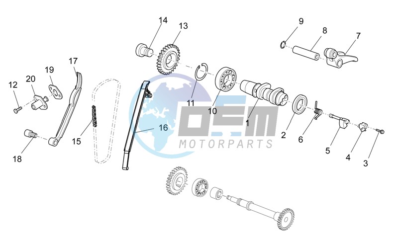 Rear cylinder timing system