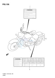 VL800 (E3-E28) VOLUSIA drawing LABEL (VL800L1 E28)