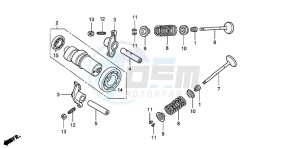 FES125 PANTHEON drawing CAMSHAFT/VALVE