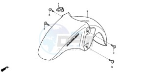 NSS250 drawing FRONT FENDERS