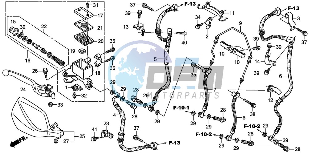 FR. BRAKE MASTER CYLINDER (ABS)