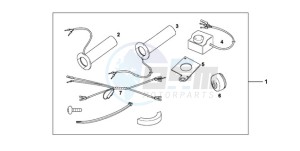 VT750C9 Korea - (KO) drawing GRIP HEATER CUSTOM'S