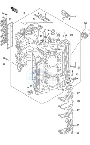 DF 250 drawing Cylinder Block SS Model