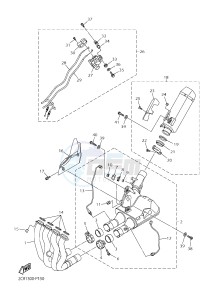 YZF-R1 998 R1 (BX41) drawing EXHAUST