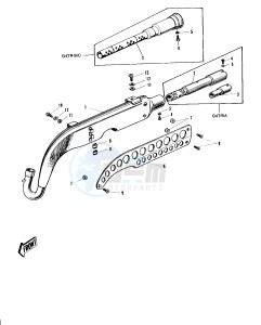 G4 TR (A-C) 100 drawing MUFFLER -- 70-73- -