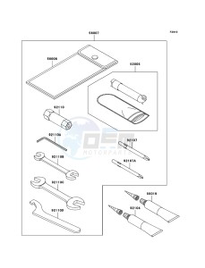 KVF360 4x4 KVF360A9F EU GB drawing Owner's Tools