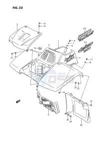 LT-F250 (E28) drawing FRONT FENDER (MODEL J K L)