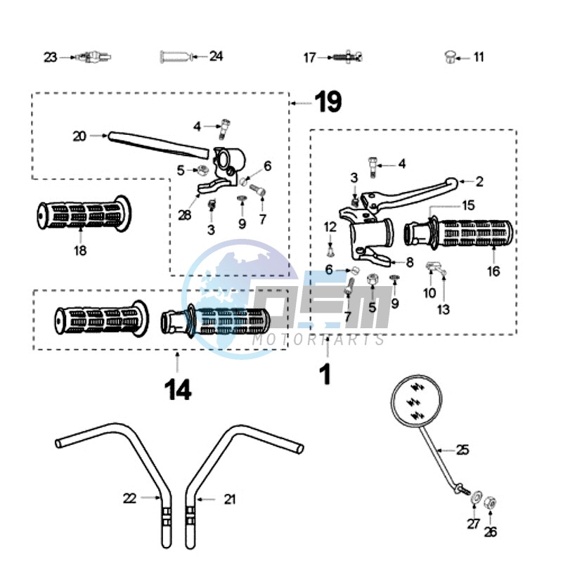 HANDLEBARS WITHOUT STRIP