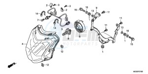 NC700XDC drawing HEADLIGHT