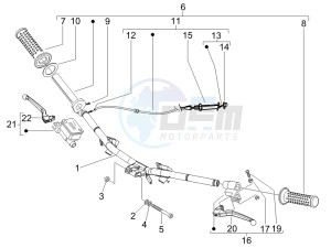 Fly 50 4t (USA) drawing Handlebars - Master cilinder