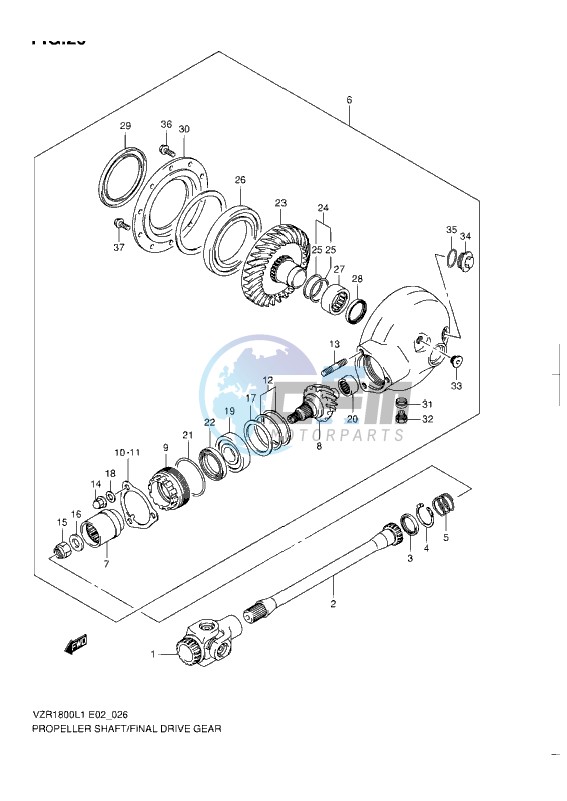 PROPELLER SHAFT-FINAL DRIVE GEAR