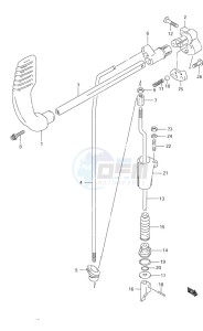 DF 9.9 drawing Clutch S/N 651001 to 652500