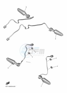 YZF690 YZF-R7 (BEB4) drawing FLASHER LIGHT