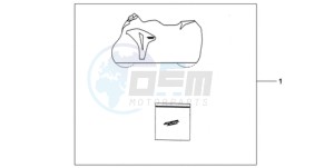 CBR1000RA9 KO / ABS HRC MME drawing INDOOR CYCLE COVER