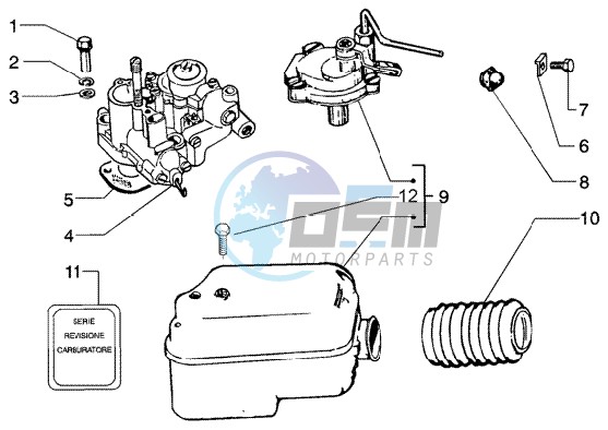 Carburettor-air cleaner