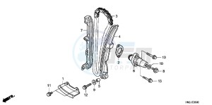 TRX500FPAD TRX500FPA ED drawing CAM CHAIN/ TENSIONER