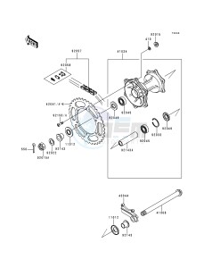 KX 500 E [KX500] (E4-E8) [KX500] drawing REAR HUB